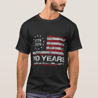 Verenigde Staten 250e verjaardag Retro USA T-shirt