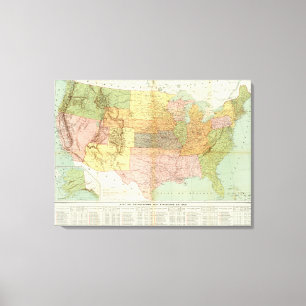Verenigde Staten 28 Canvas Afdruk