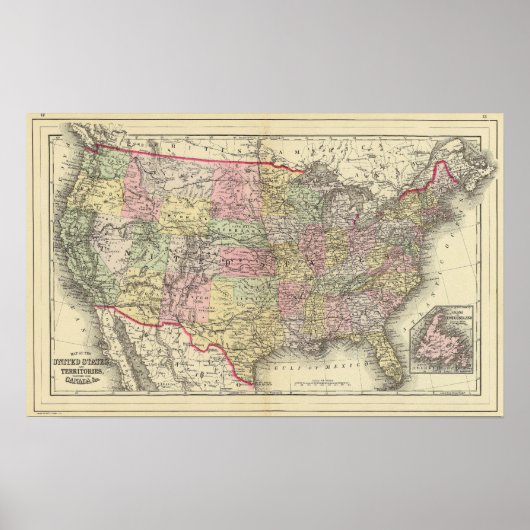 Verenigde Staten 28 Poster (Voorkant)