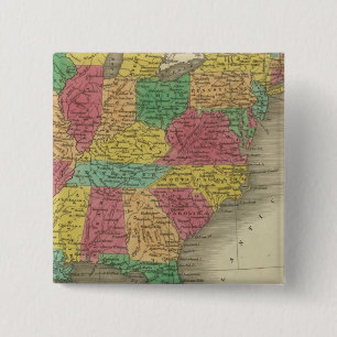 Verenigde Staten 33 Vierkante Button 5,1 Cm