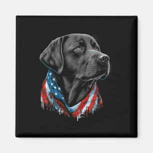 Verenigde Staten 4 juli Black Patriotic American L Magneet