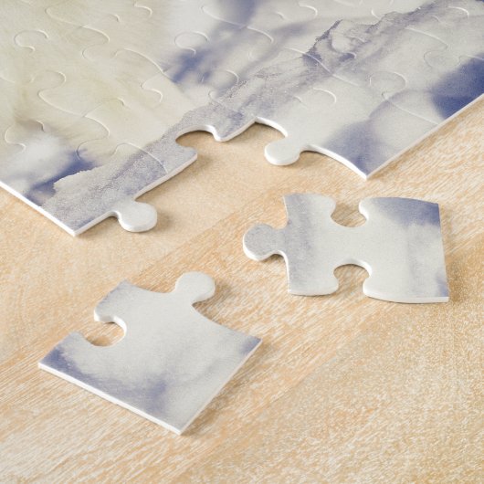 Verenigde Staten, Alaska. Arctische vos in winterj Legpuzzel (Zijkant)