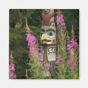 Verenigde Staten, Alaska, Ketchikan, Totem Bight S Magneet