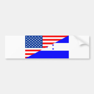 verenigde staten america honduras halve vlag usa t bumpersticker