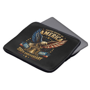 Verenigde Staten Amerika 250e Verjaardag Adelaar Laptop Sleeve