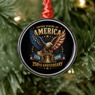 Verenigde Staten Amerika 250e verjaardag Adelaar Metalen Ornament