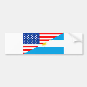 verenigde staten - amerika argentina halve vlag vs bumpersticker
