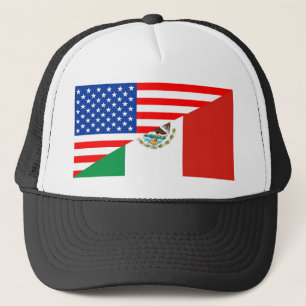 verenigde staten amerika mexico halve vlag verenig trucker pet