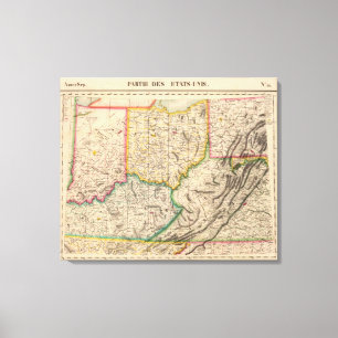 Verenigde Staten, Amerika sep. 50 Canvas Afdruk