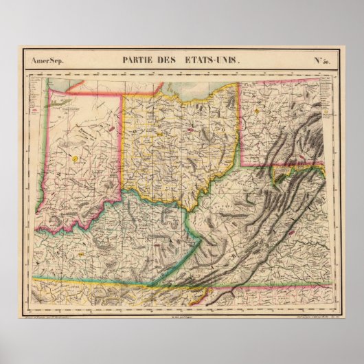 Verenigde Staten, Amerika sep. 50 Poster (Voorkant)