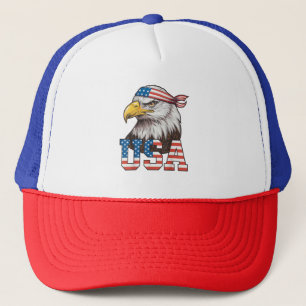 Verenigde Staten Amerikaanse Vlag Mannen Vrouwen K Trucker Pet