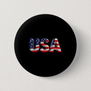Verenigde Staten Amerikaanse Vlag Patriottisch Ont Ronde Button 5,7 Cm