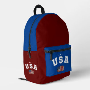 Verenigde Staten Amerikaanse Vlag Patriottische Ve Bedrukte Rugzak