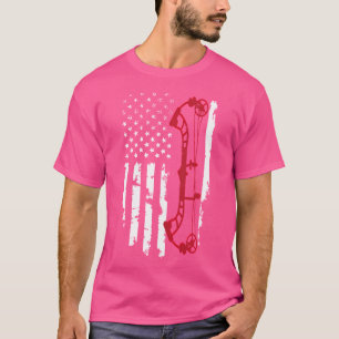 Verenigde Staten Amerikaanse Vlag Rode Boogschiete T-shirt