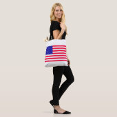 Verenigde Staten Amerikaanse vlag schouder Canvas Draagtas (Op model)