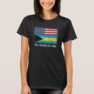 Verenigde Staten Bahamas Bahamaanse vlag dubbele s T-shirt
