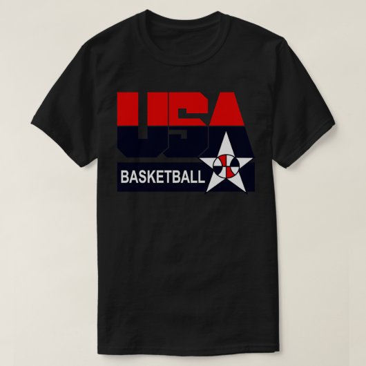 Verenigde Staten Basketbal Dream Team 92 Retro T-shirt (Design voorkant)