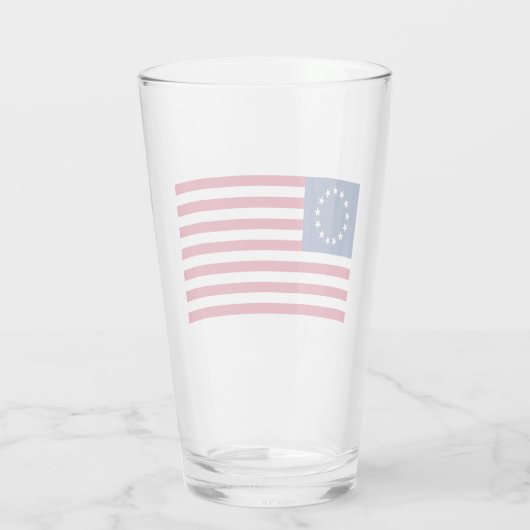 Verenigde Staten Betsy Ross Flag Glas (Achterkant)