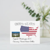 Verenigde Staten Briefkaart (Staand voorkant)