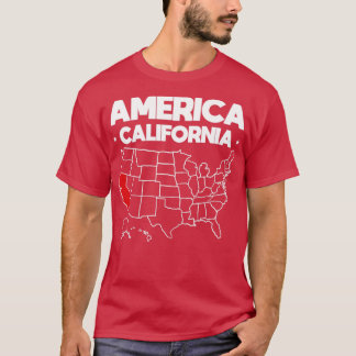 Verenigde Staten cadeau California State T-shirt