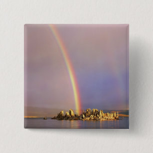 Verenigde Staten, Californië, Sierra Nevada berge Vierkante Button 5,1 Cm