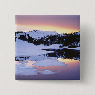 Verenigde Staten, Californië, Sierra Nevada berge Vierkante Button 5,1 Cm