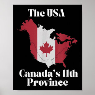 Verenigde Staten Canada 11e Provincie Poster