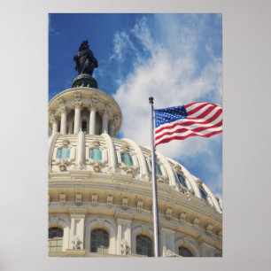 Verenigde Staten, Colombia, Washington DC, Capitol Poster