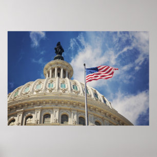 Verenigde Staten, Colombia, Washington DC, Capitol Poster