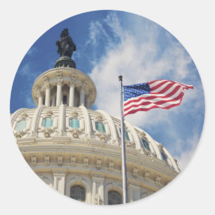 Verenigde Staten, Colombia, Washington DC, Capitol Ronde Sticker