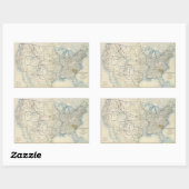 Verenigde Staten dec 1860 Rechthoekige Sticker (Vel)