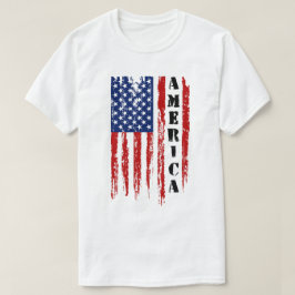 Verenigde Staten Distressed American Flag T-shirt
