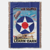 Verenigde Staten - Doe mee met de Air Service Lear Deken (Voorkant Verticaal)