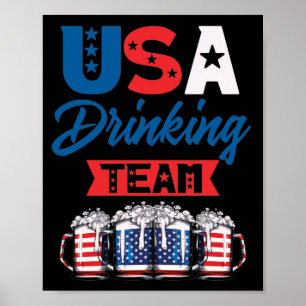 Verenigde Staten Drink team Drink de onafhankelijk Poster