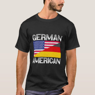 Verenigde Staten Duitsland Vlag Duits-Amerikaanse T-shirt