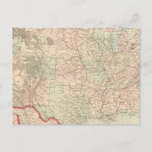 Verenigde Staten en gebieden 2 Briefkaart (Voorkant)