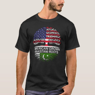 Verenigde Staten en Pakistan Amerikaanse vlag Groo T-shirt