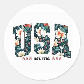 Verenigde Staten est. 1776 Ronde Sticker