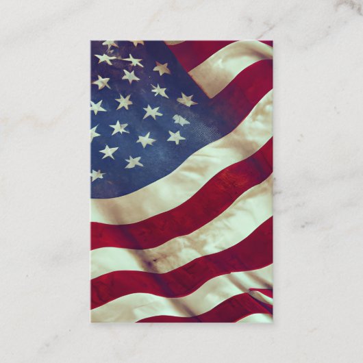  Verenigde Staten Flag Graphic Visitekaartje (Voorkant)