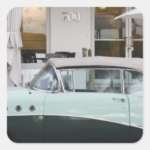 Verenigde Staten, Florida, Miami Beach: South Beac Vierkante Sticker