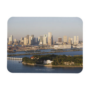 Verenigde Staten, Florida, Miami, Cityscape met ku Magneet