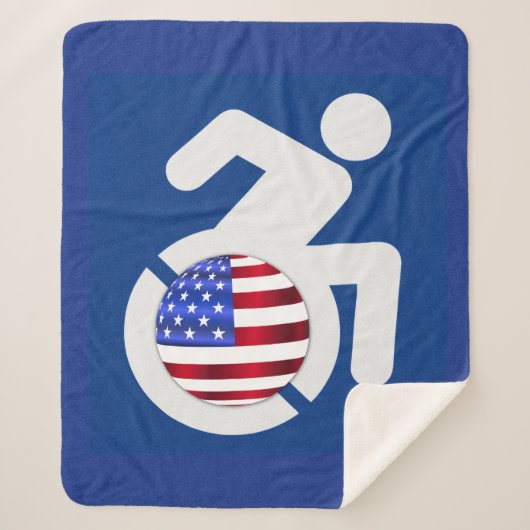 Verenigde Staten Gehandicapten Sherpa Deken (Voorkant)