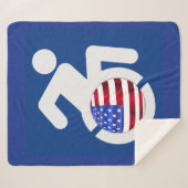 Verenigde Staten Gehandicapten Sherpa Deken (Voorkant (horizontaal))