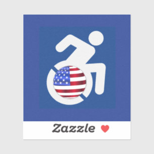 Verenigde Staten Gehandicapten Sticker