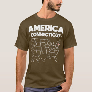 Verenigde Staten gift Connecticut staat T-shirt