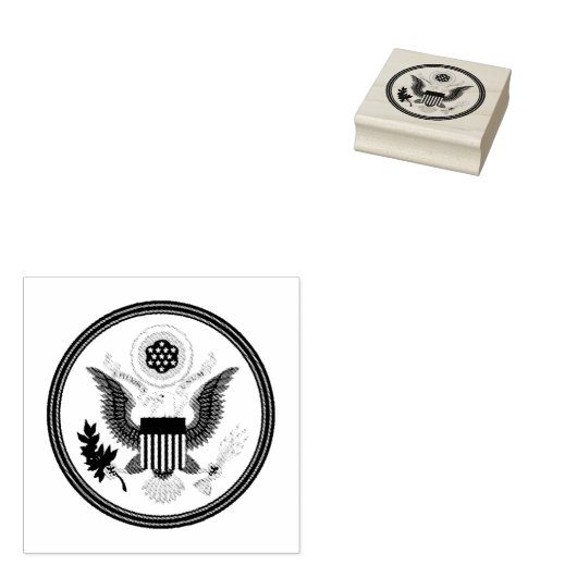 Verenigde Staten Great Seal Rubber Stamp Rubberstempel (Gestempeld)