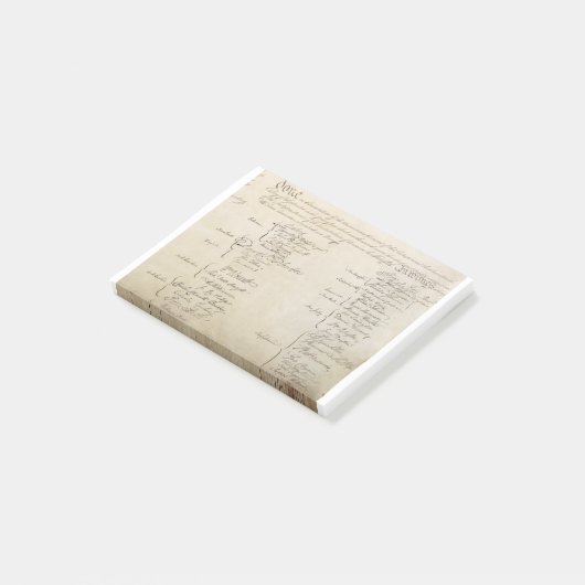 Verenigde Staten Grondwet Ondertekening Post-it® Notes (Schuin)