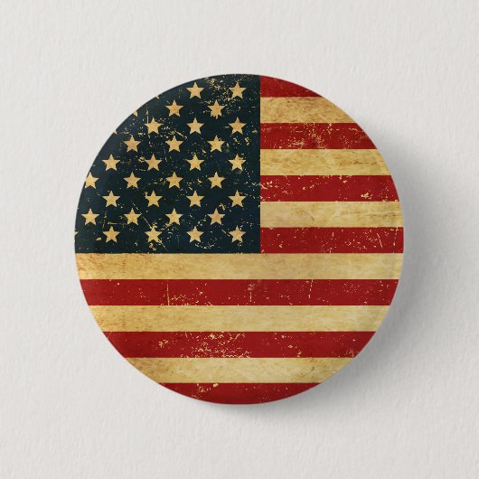 Verenigde Staten Grunge Flag Button (Voorkant)