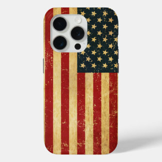 Verenigde Staten Grunge Flag iPhone 15 Pro Case