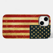 Verenigde Staten Grunge Flag Case-Mate iPhone Case (Achterkant (horizontaal))
